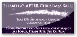 Ellabella's After Christmas Sale Promotion